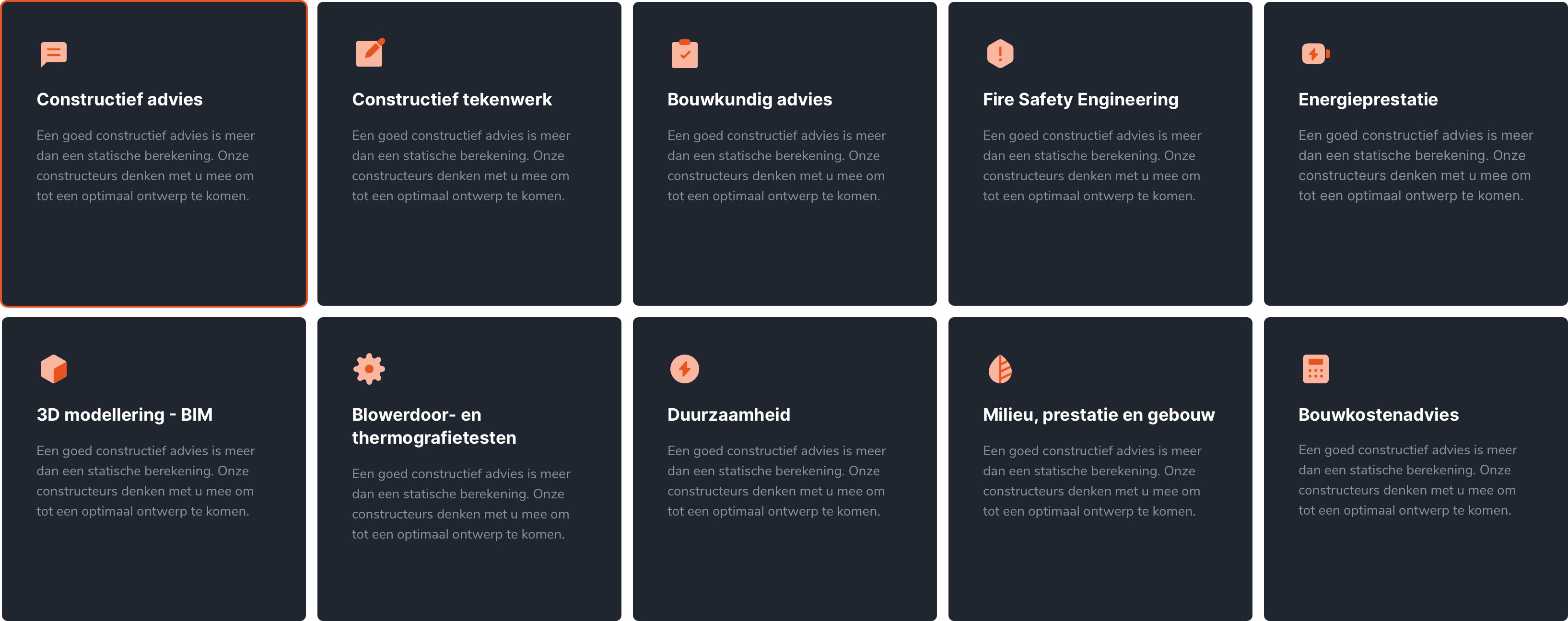 Constabiel Diensten overzicht