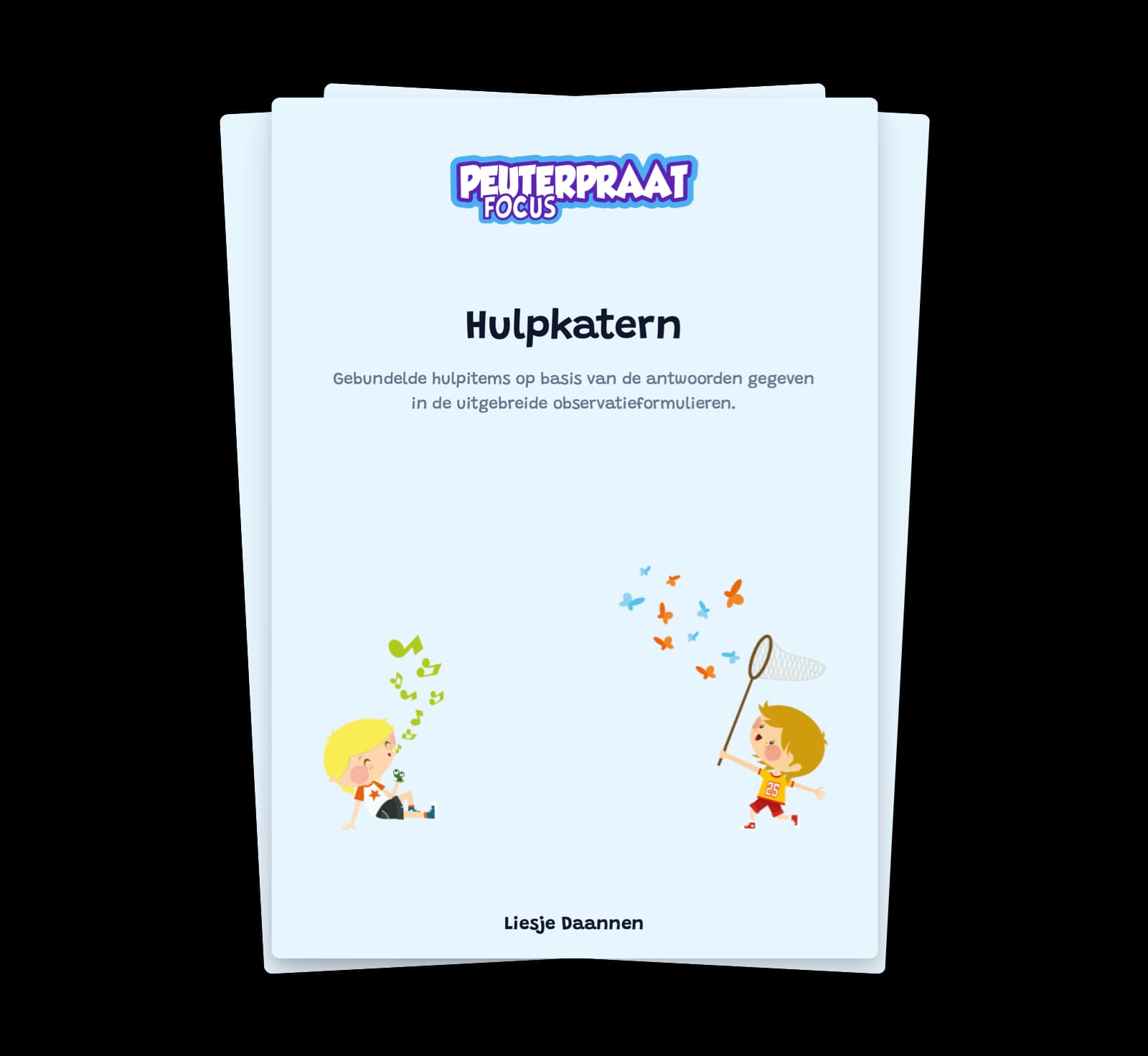 Peuterpraat Focus Hulpkatern PDF